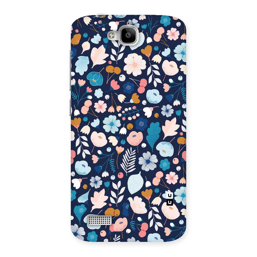 Blue Floral Back Case for Honor Holly