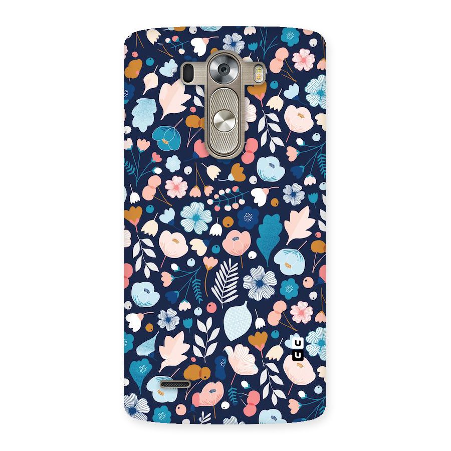 Blue Floral Back Case for LG G3
