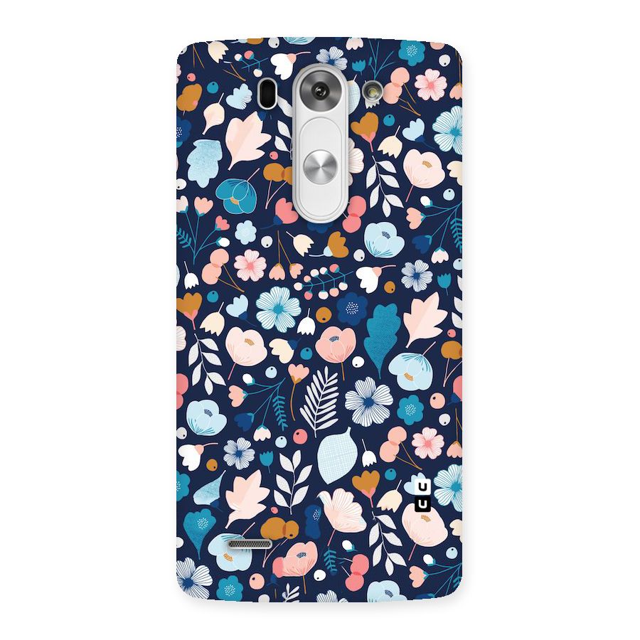 Blue Floral Back Case for LG G3 Mini