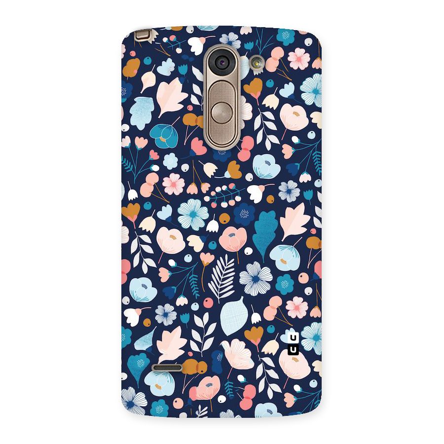 Blue Floral Back Case for LG G3 Stylus