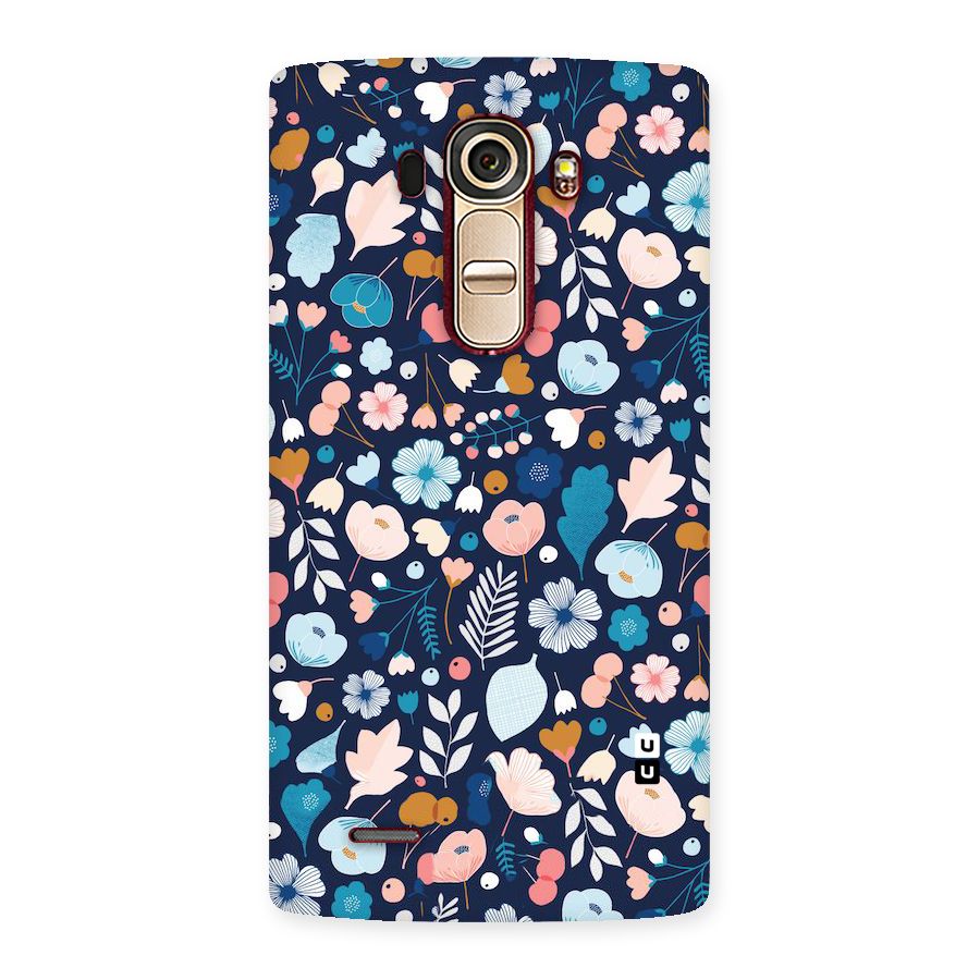 Blue Floral Back Case for LG G4