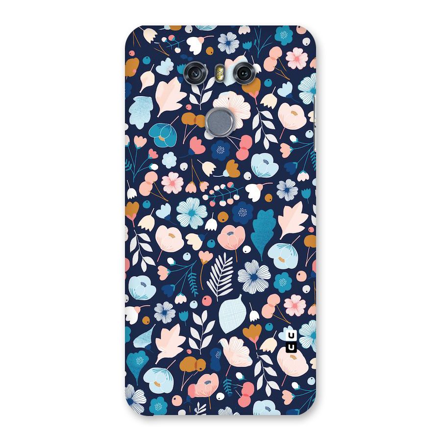 Blue Floral Back Case for LG G6