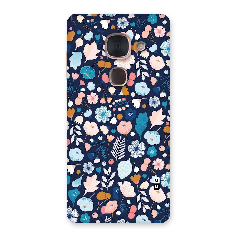 Blue Floral Back Case for Le Max 2