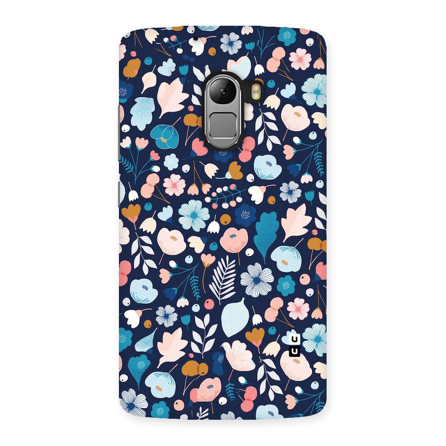 Blue Floral Back Case for Lenovo K4 Note