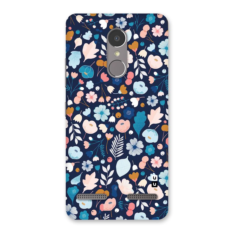 Blue Floral Back Case for Lenovo K6