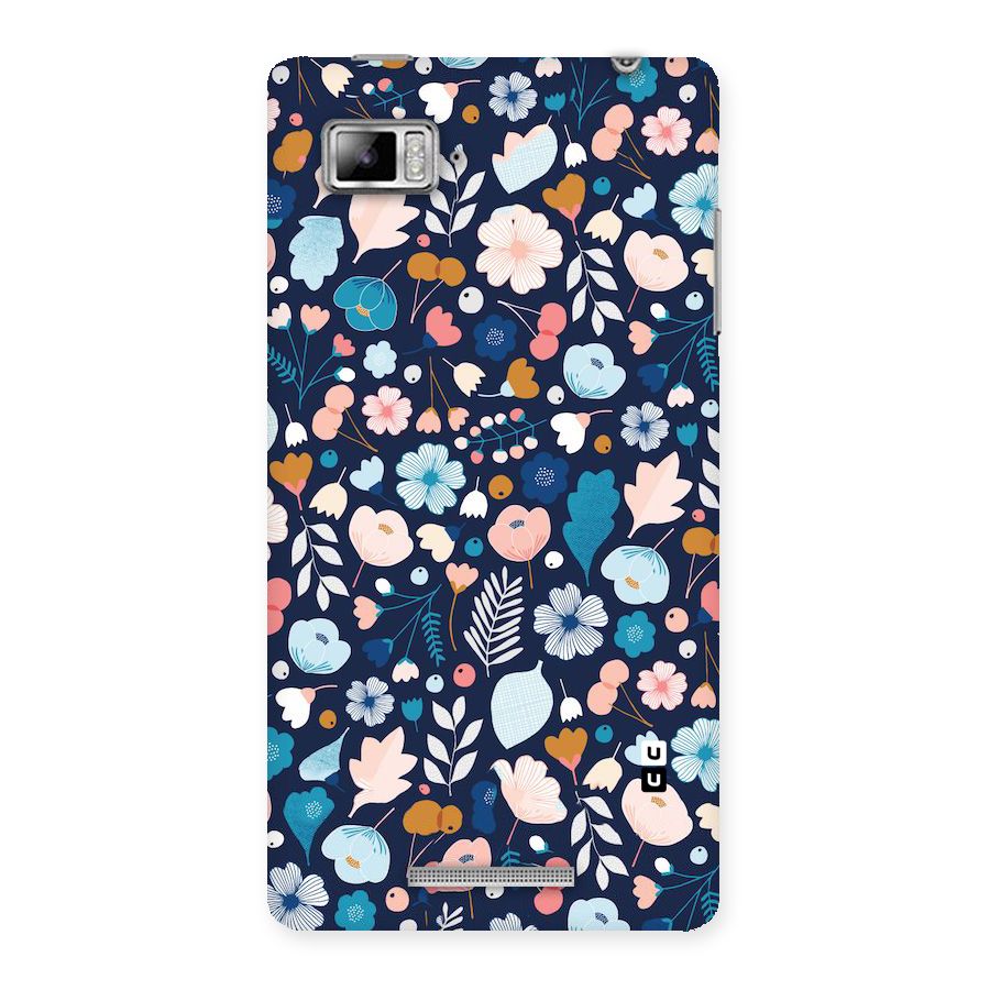 Blue Floral Back Case for Lenovo Vibe Z K910