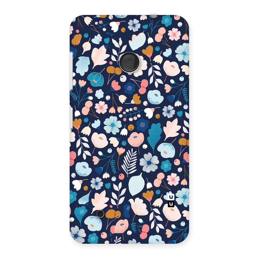 Blue Floral Back Case for Lumia 530