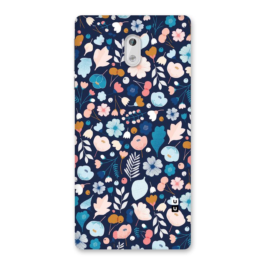 Blue Floral Back Case for Nokia 3