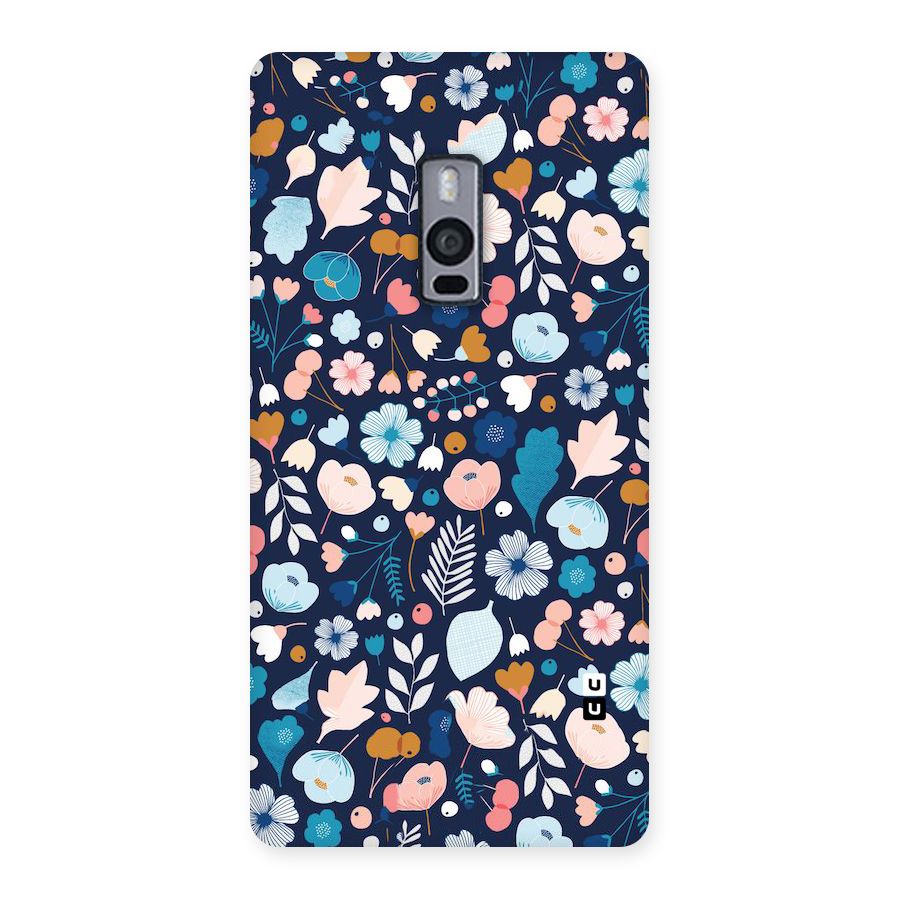 Blue Floral Back Case for OnePlus Two