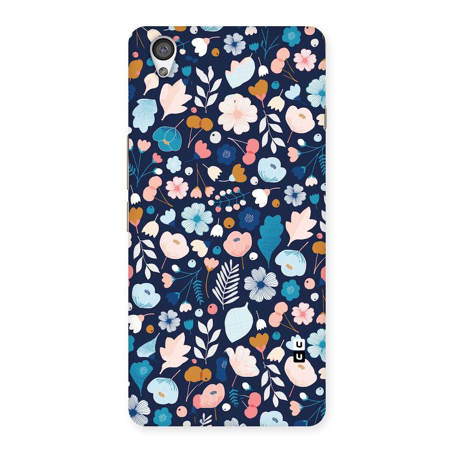 Blue Floral Back Case for OnePlus X