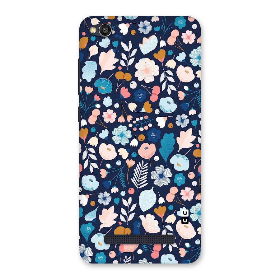 Blue Floral Back Case for Redmi 4A