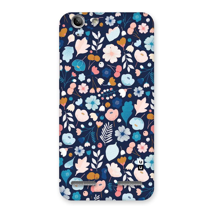 Blue Floral Back Case for Vibe K5