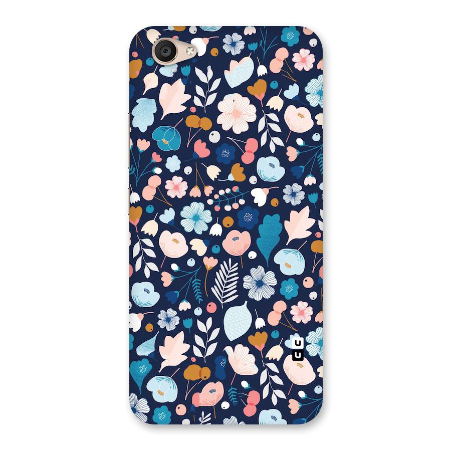 Blue Floral Back Case for Vivo V5 Plus