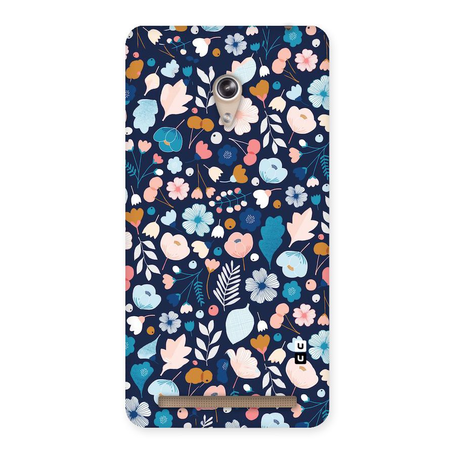 Blue Floral Back Case for Zenfone 6
