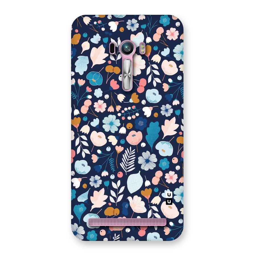 Blue Floral Back Case for Zenfone Selfie