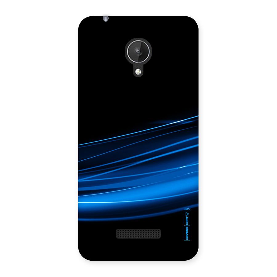 Blue Flow Back Case for Micromax Canvas Spark Q380