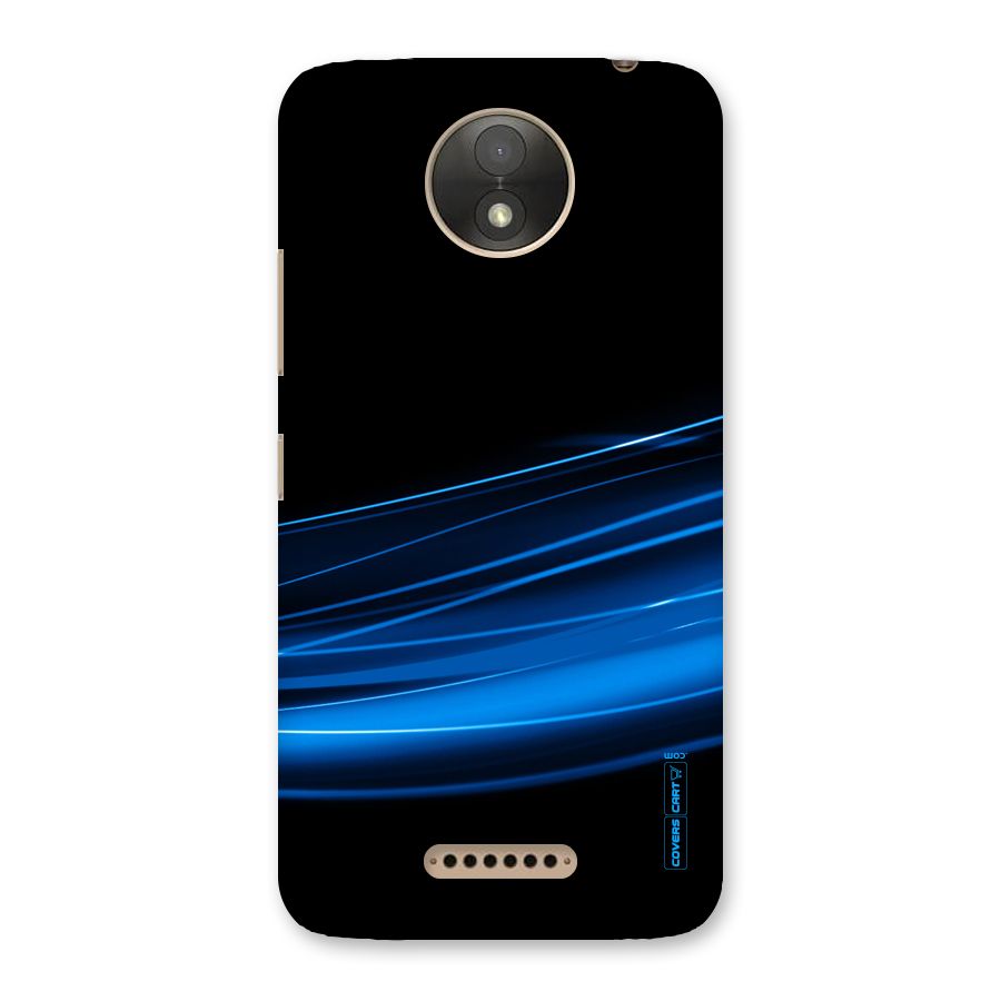Blue Flow Back Case for Moto C Plus