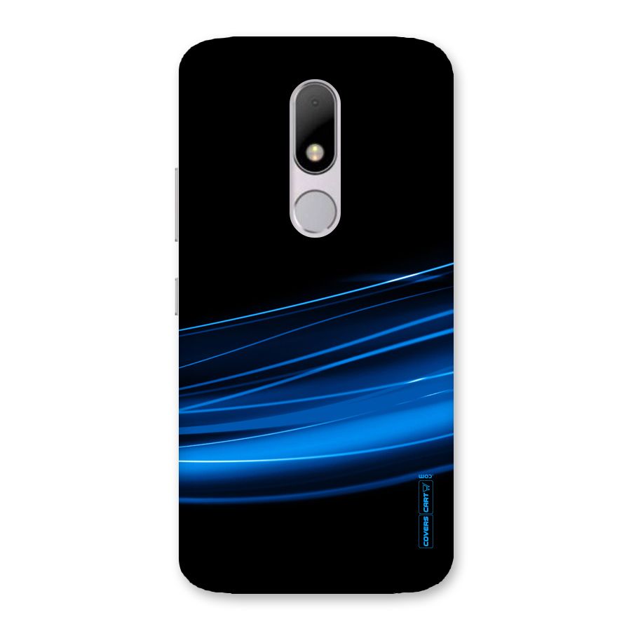 Blue Flow Back Case for Moto M