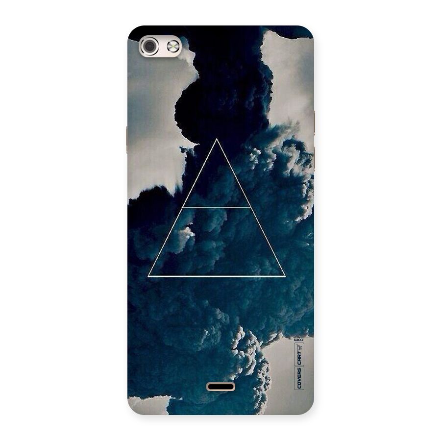 Blue Hue Smoke Back Case for Micromax Canvas Silver 5