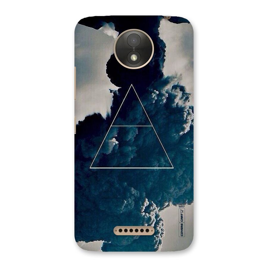 Blue Hue Smoke Back Case for Moto C Plus