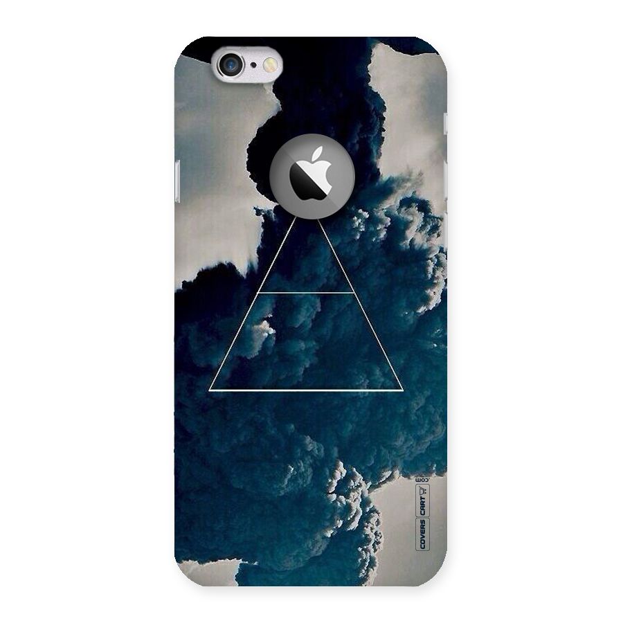 Blue Hue Smoke Back Case for iPhone 6 Logo Cut