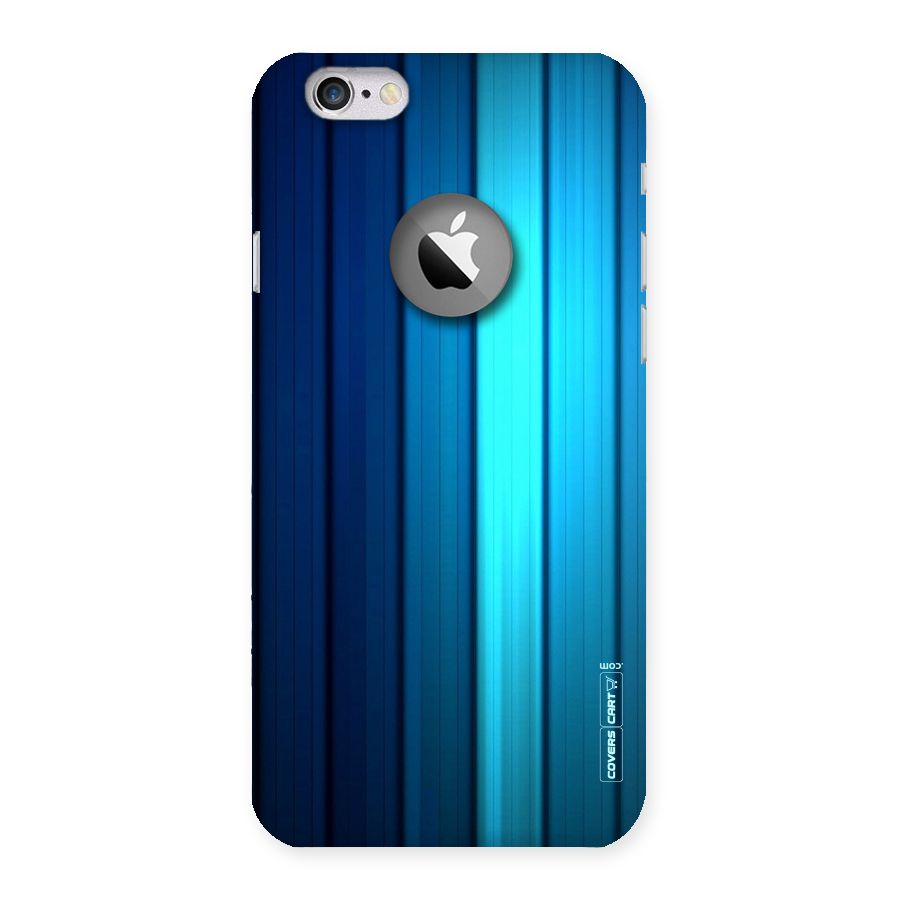 Blue Hues Back Case for iPhone 6 Logo Cut