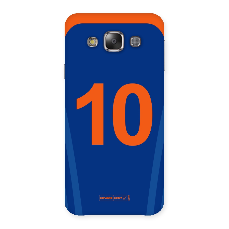 Blue Jersey Back Case for Galaxy E7