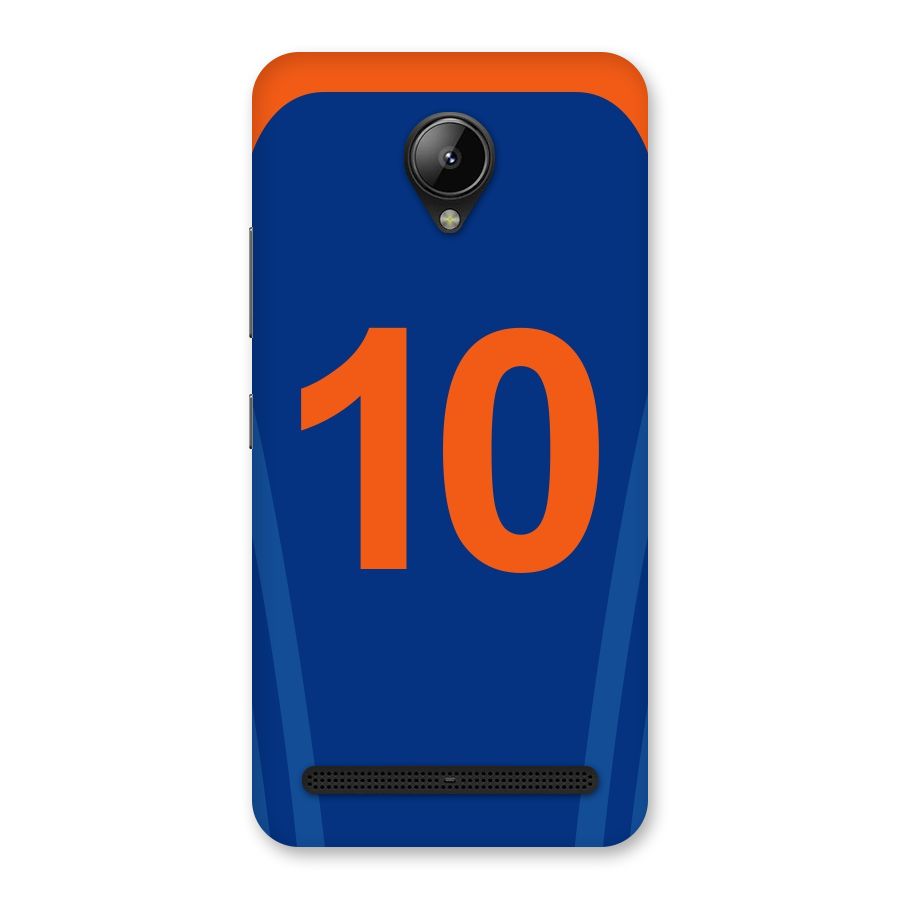 Blue Jersey Back Case for Lenovo C2