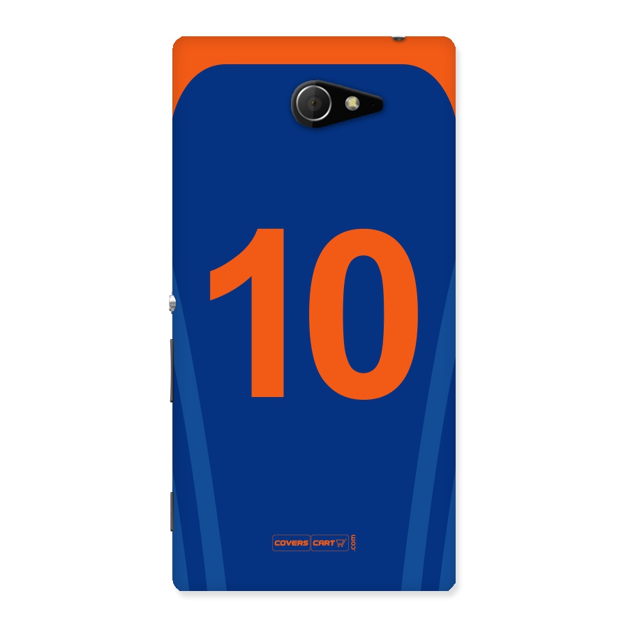 Blue Jersey Back Case for Sony Xperia M2