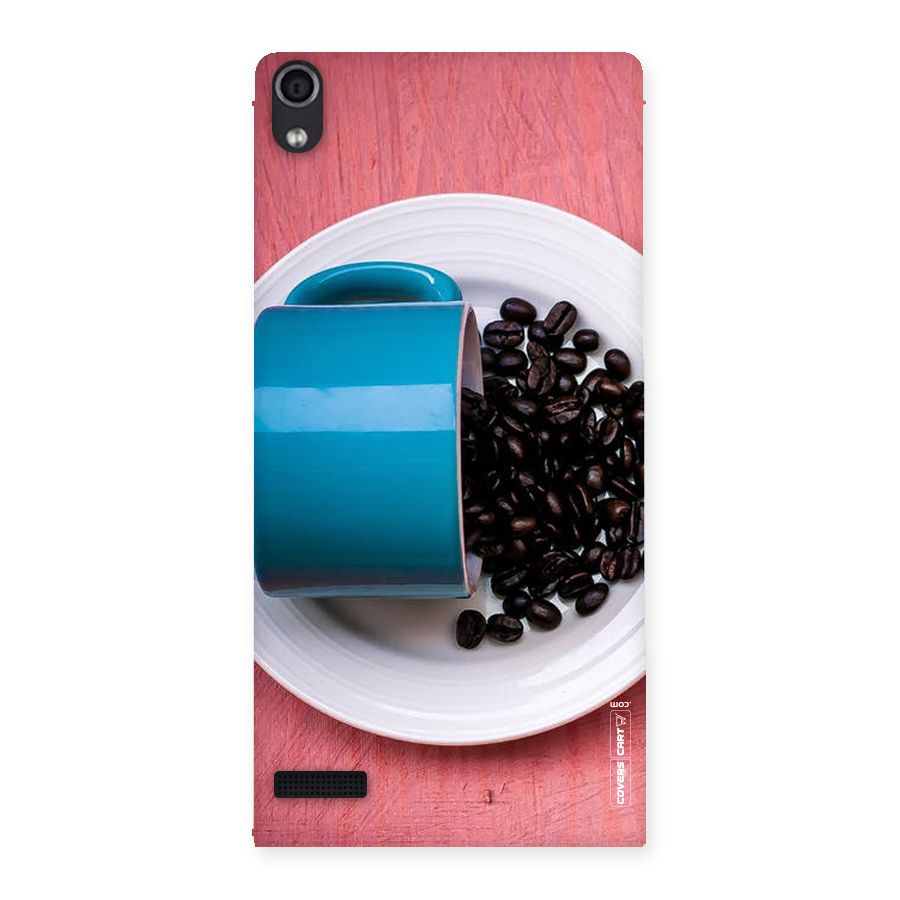 Blue Mug And Beans Back Case for Ascend P6