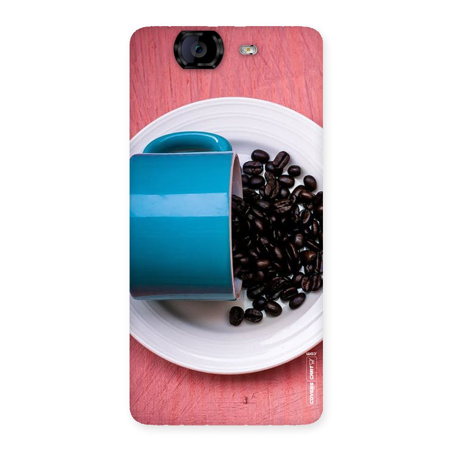 Blue Mug And Beans Back Case for Canvas Knight A350