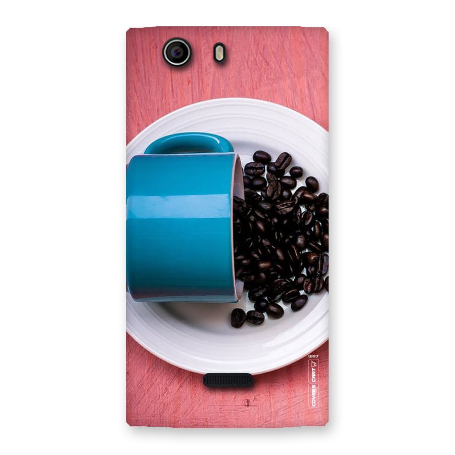 Blue Mug And Beans Back Case for Canvas Nitro 2 E311