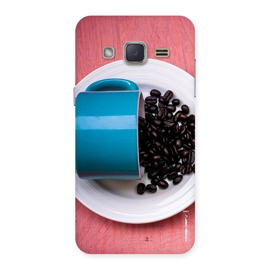 Blue Mug And Beans Back Case for Galaxy J2