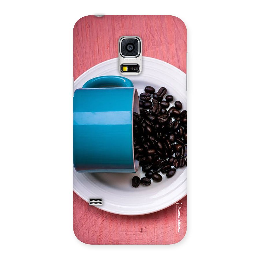 Blue Mug And Beans Back Case for Galaxy S5 Mini