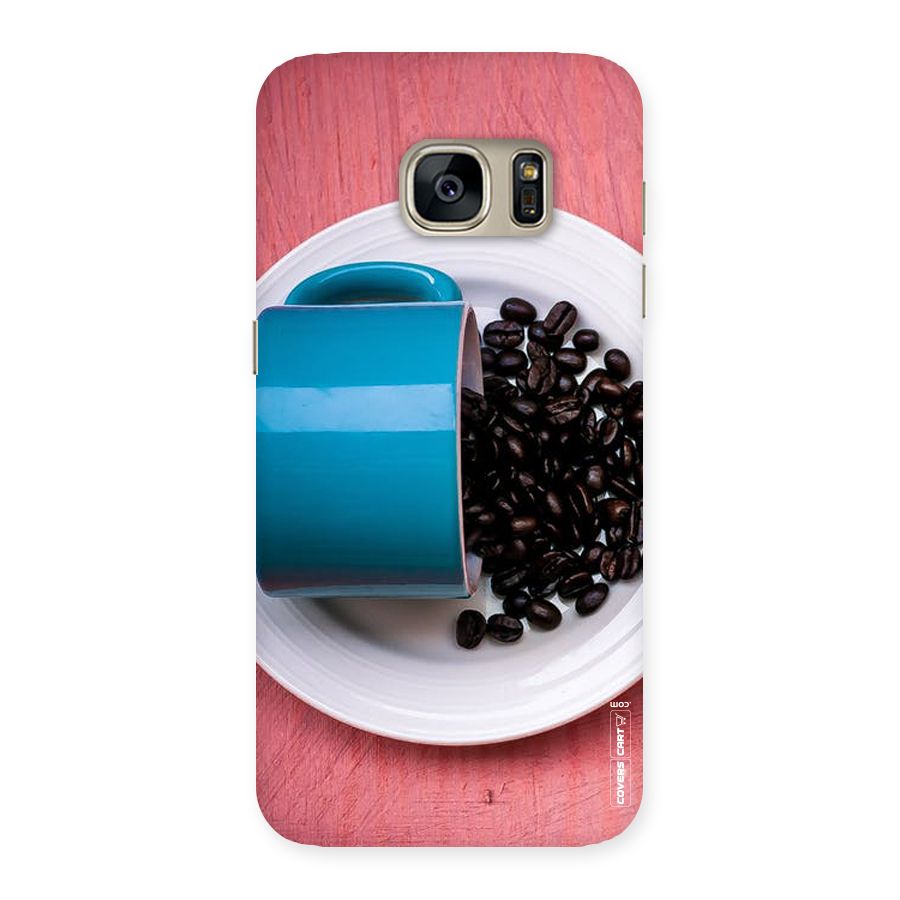 Blue Mug And Beans Back Case for Galaxy S7