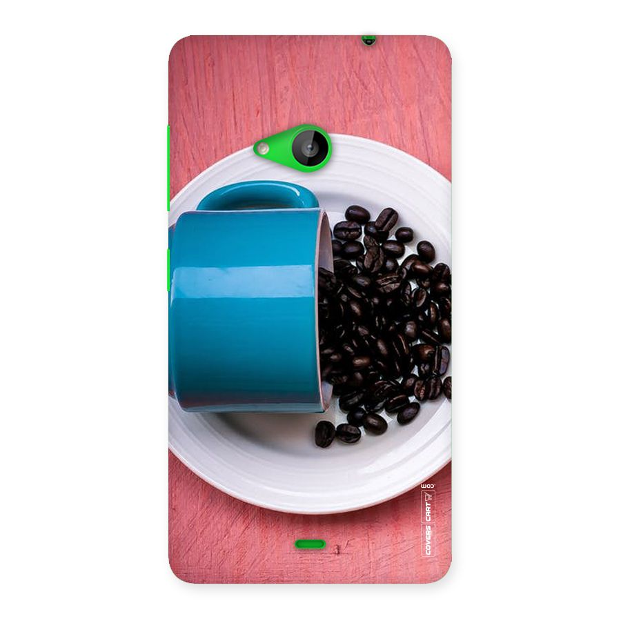 Blue Mug And Beans Back Case for Lumia 535