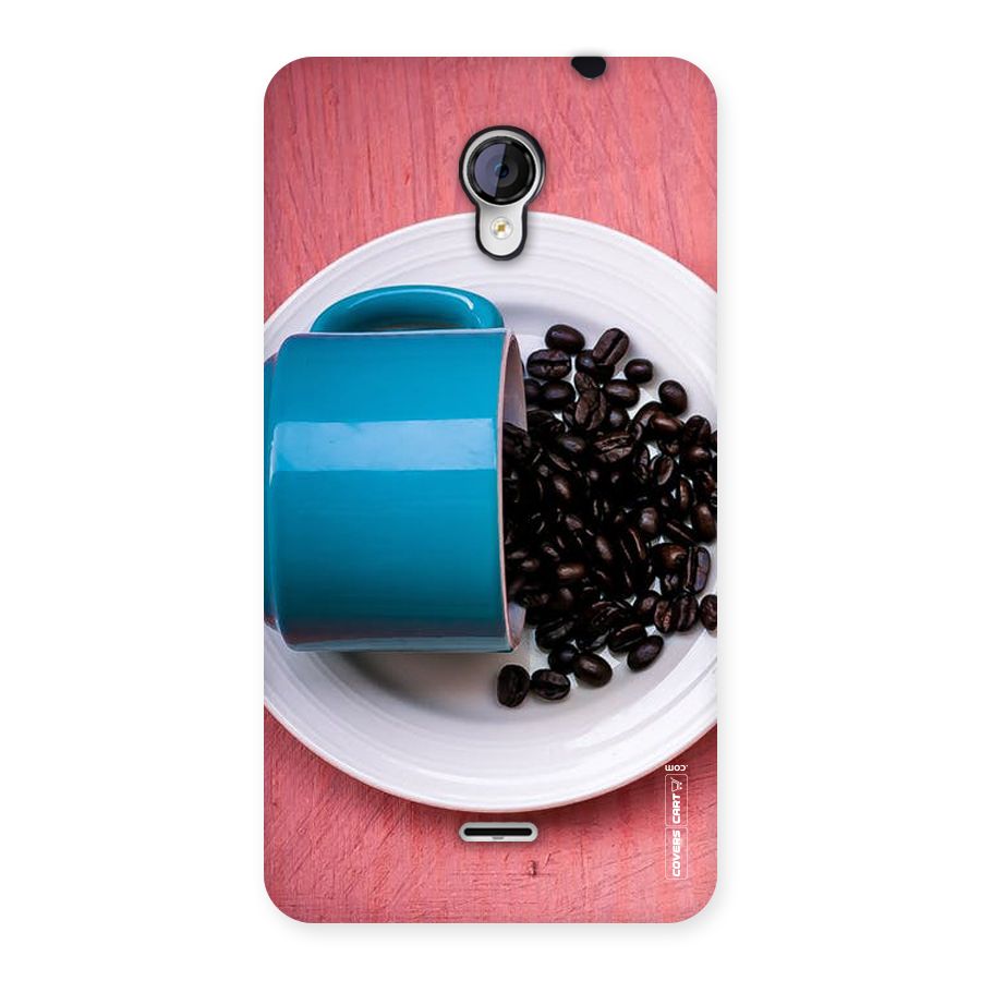 Blue Mug And Beans Back Case for Micromax Unite 2 A106