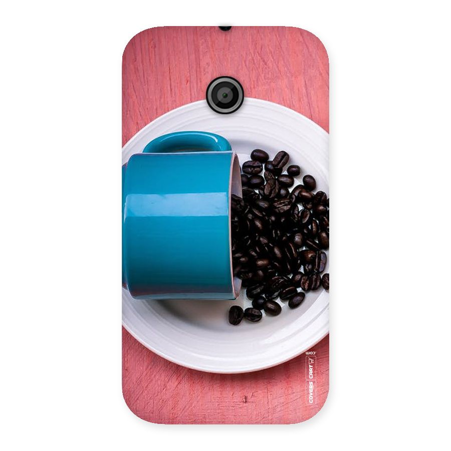 Blue Mug And Beans Back Case for Moto E