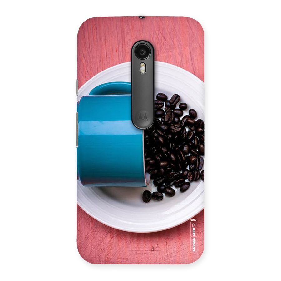 Blue Mug And Beans Back Case for Moto G3