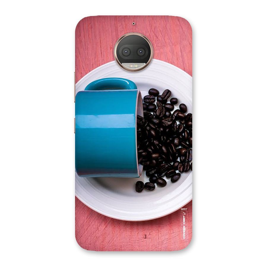 Blue Mug And Beans Back Case for Moto G5s Plus