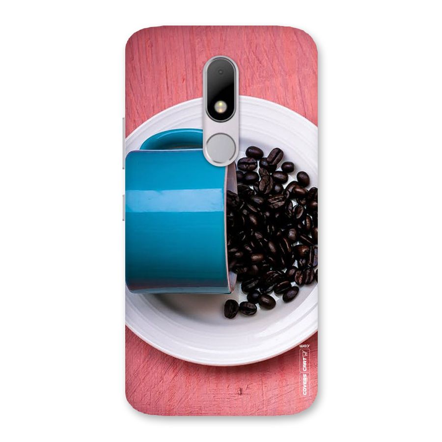 Blue Mug And Beans Back Case for Moto M