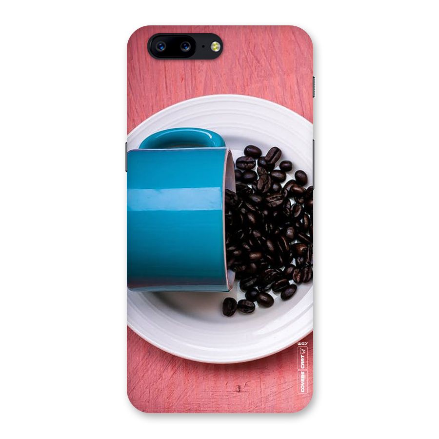 Blue Mug And Beans Back Case for OnePlus 5