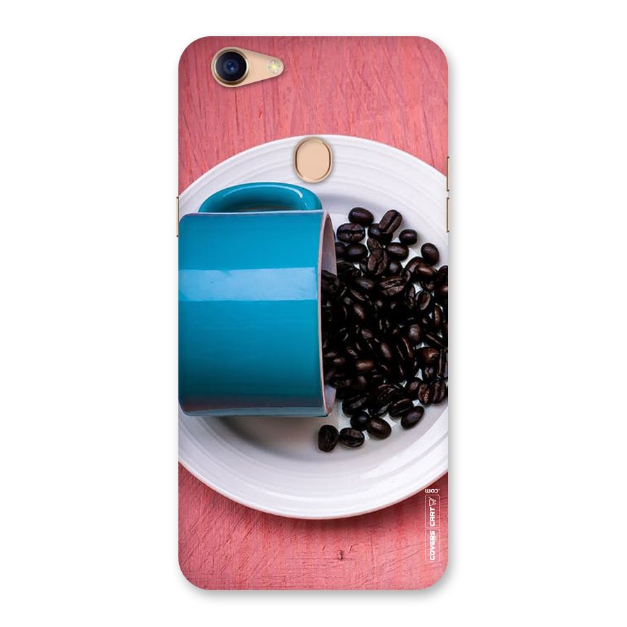 Blue Mug And Beans Back Case for Oppo F5