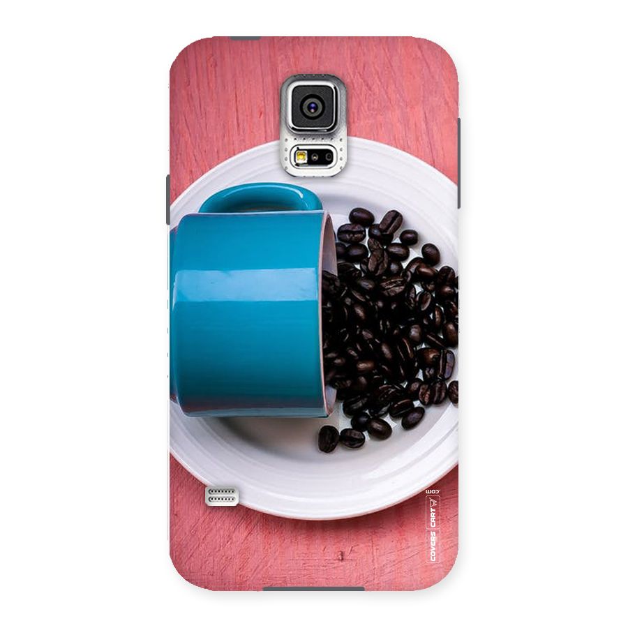 Blue Mug And Beans Back Case for Samsung Galaxy S5