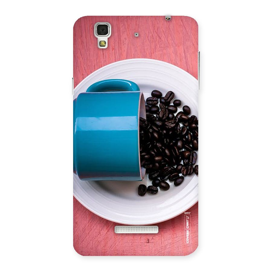 Blue Mug And Beans Back Case for YU Yureka Plus