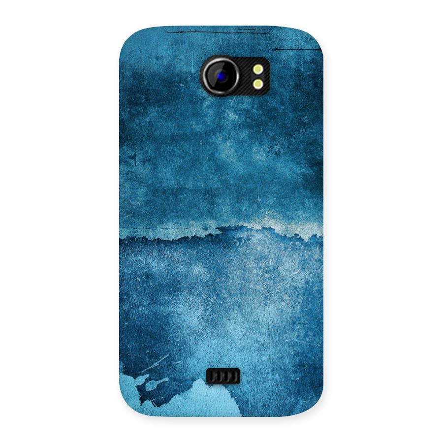 Blue Paint Wall Back Case for Micromax Canvas 2 A110