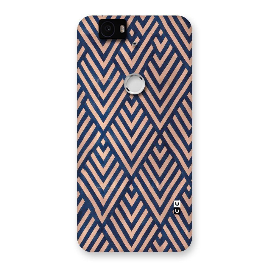Blue Peach Back Case for Google Nexus-6P