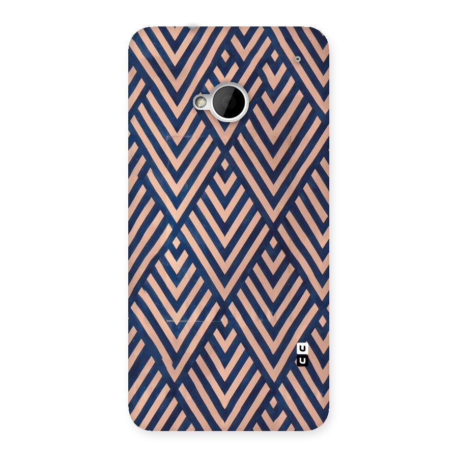 Blue Peach Back Case for HTC One M7