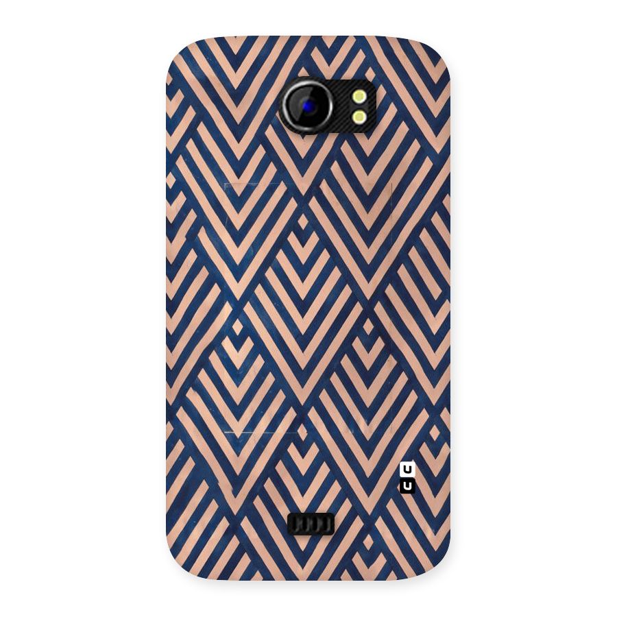 Blue Peach Back Case for Micromax Canvas 2 A110