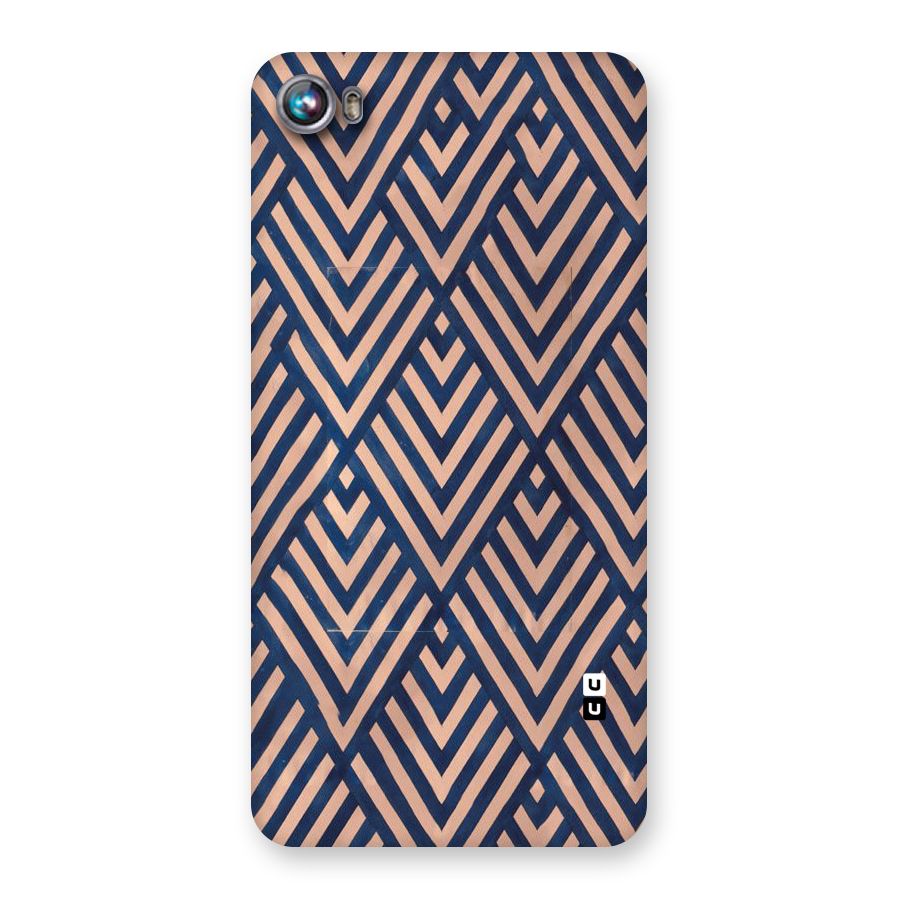 Blue Peach Back Case for Micromax Canvas Fire 4 A107